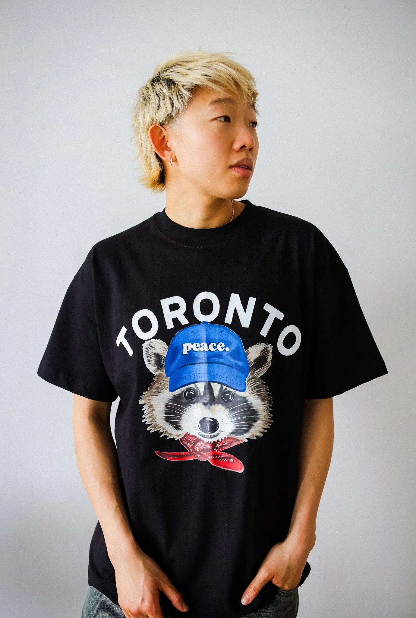 Toronto Trash Teddy Heavyweight T-Shirt - Black sold by Peace-Collective product image thumbnail 3