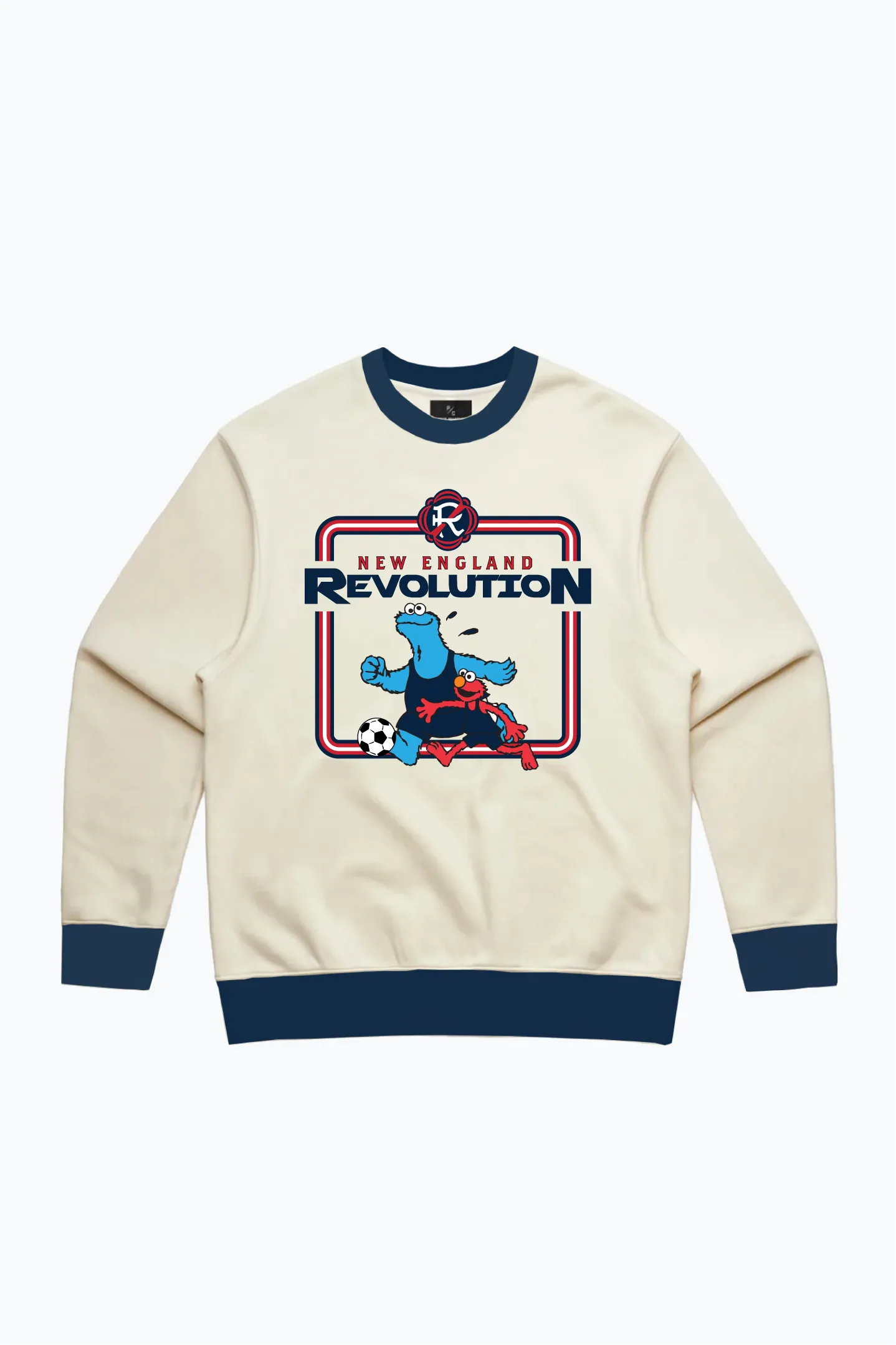 New England Revolution x Sesame Street Crewneck - Ivory sold by Peace-Collective
