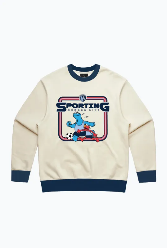 Sporting Kansas City x Sesame Street Crewneck - Ivory sold by Peace-Collective