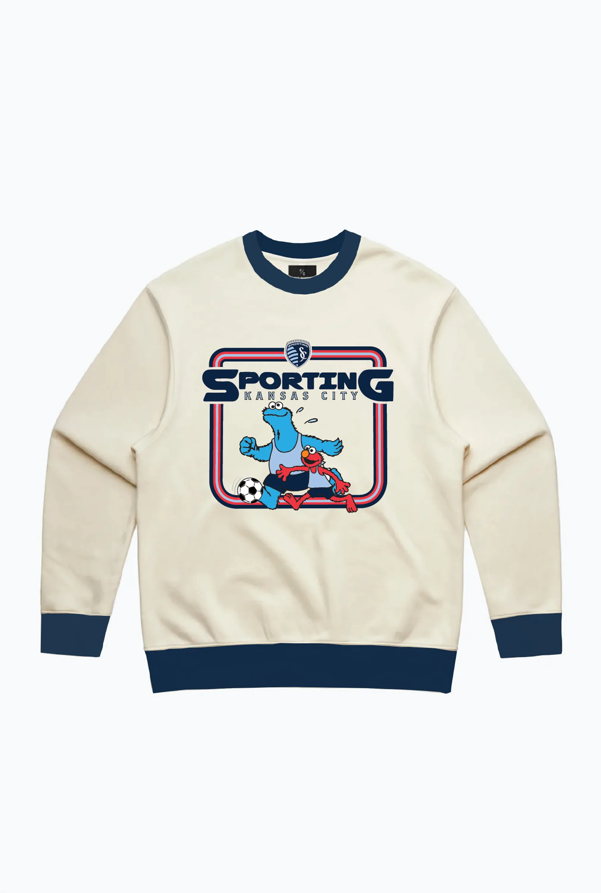 Sporting Kansas City x Sesame Street Crewneck - Ivory sold by Peace-Collective