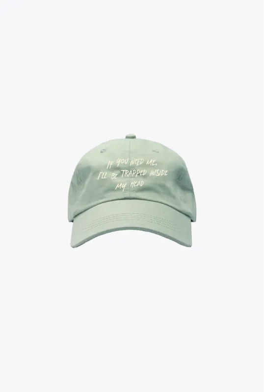 Trapped Inside My Head Dad Cap - Eucalyptus sold by Peace-Collective
