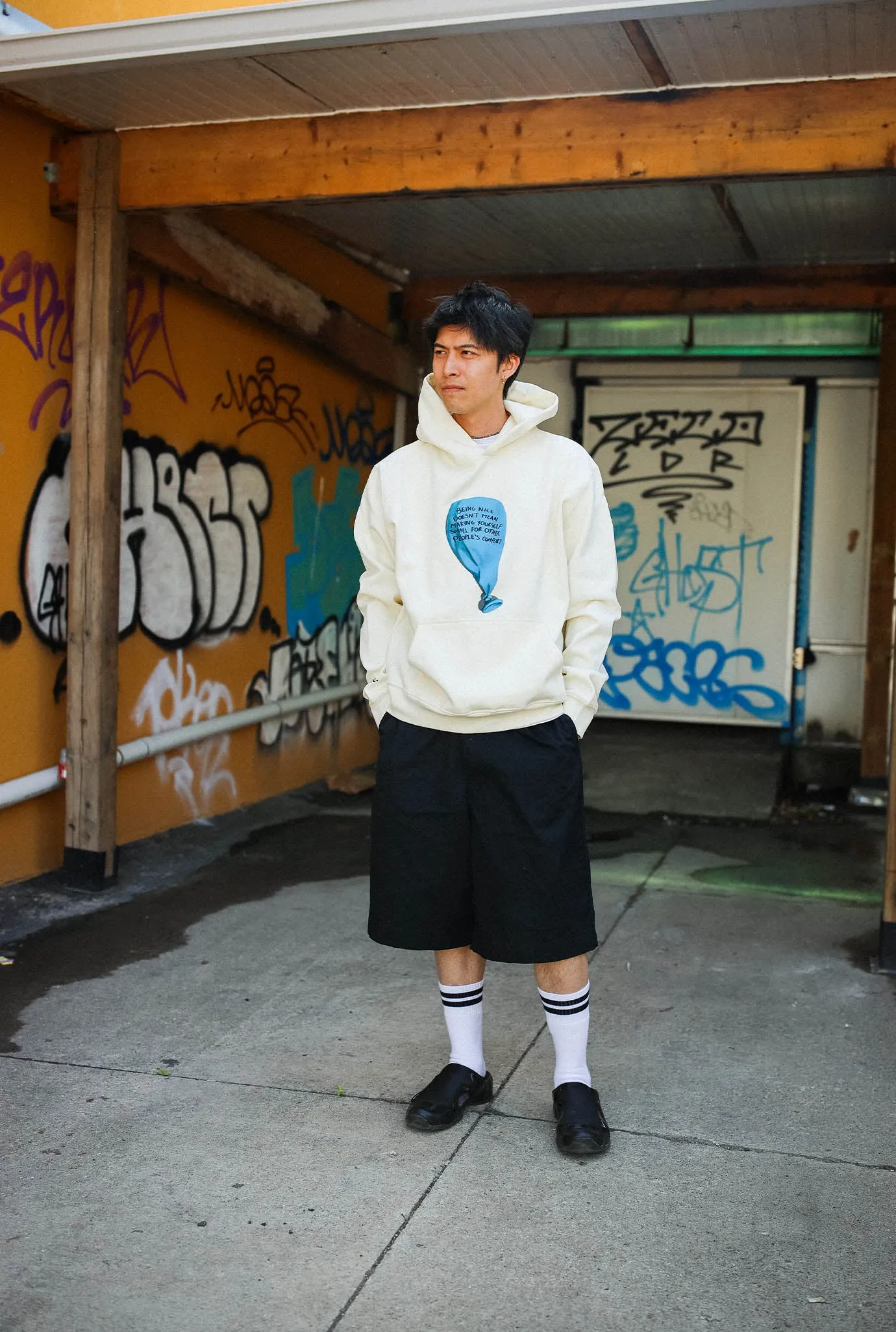 Balloon Heavyweight Hoodie - Ivory sold by Peace-Collective product image thumbnail 2