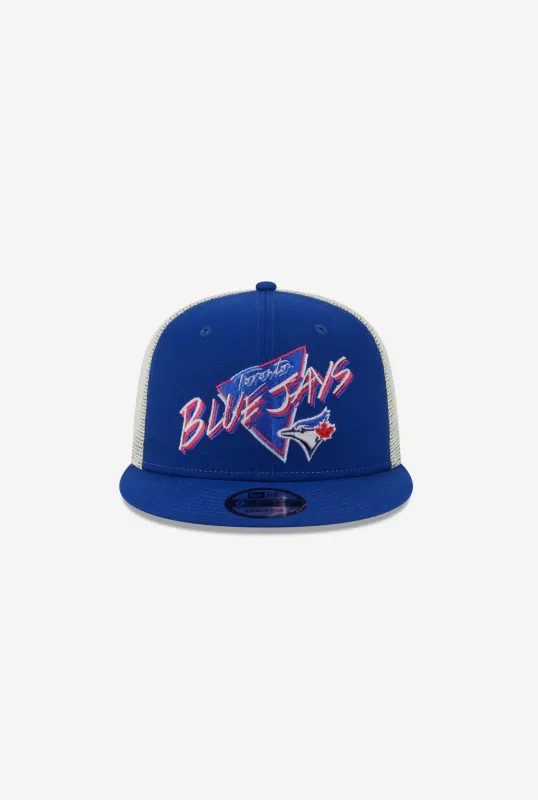 Toronto Blue Jays 9FIFTY Neon Youth Trucker Hat - Blue sold by Peace-Collective