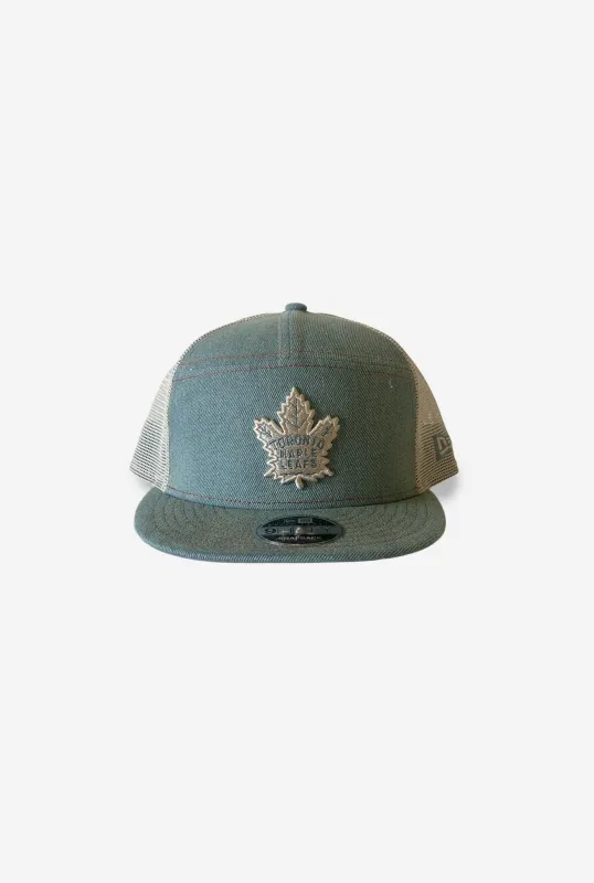 Toronto Maple Leafs Denim 9FIFTY Trucker Cap - Blue sold by Peace-Collective