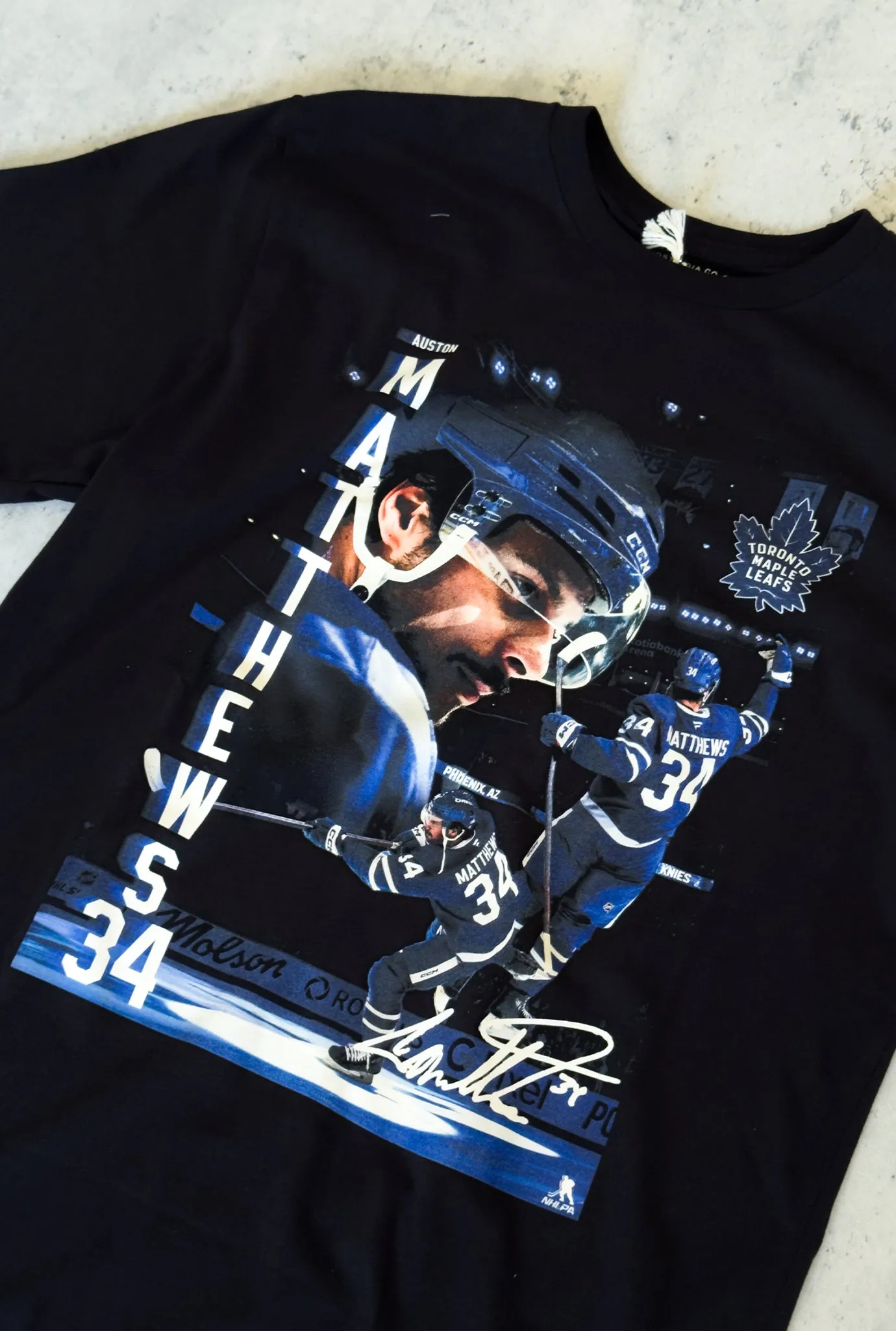 Auston Matthews Bootleg T-Shirt - Black sold by Peace-Collective product image thumbnail 2