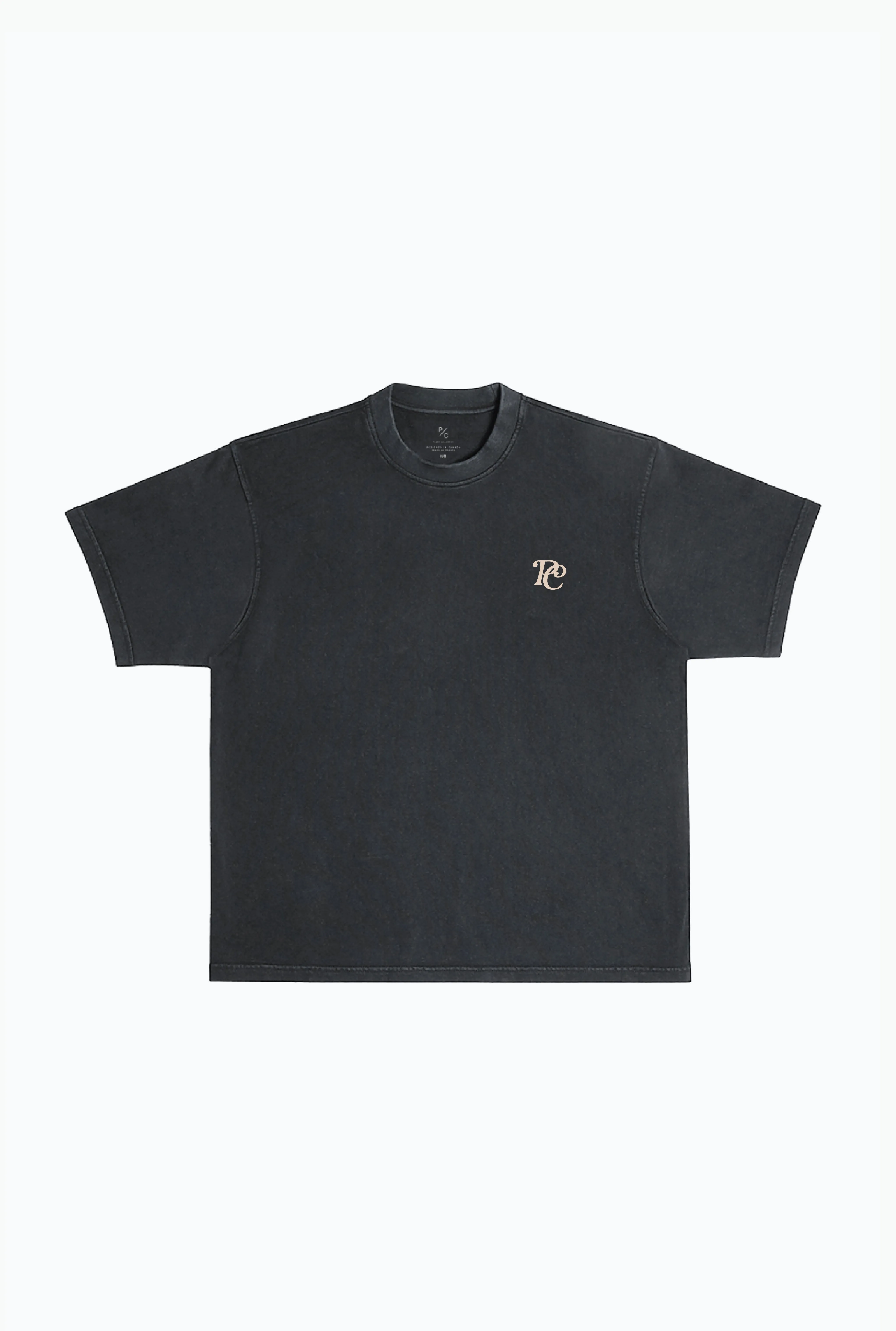 Cherry Peace Heavyweight Garment Dyed T-Shirt - Black sold by Peace-Collective product image thumbnail 2