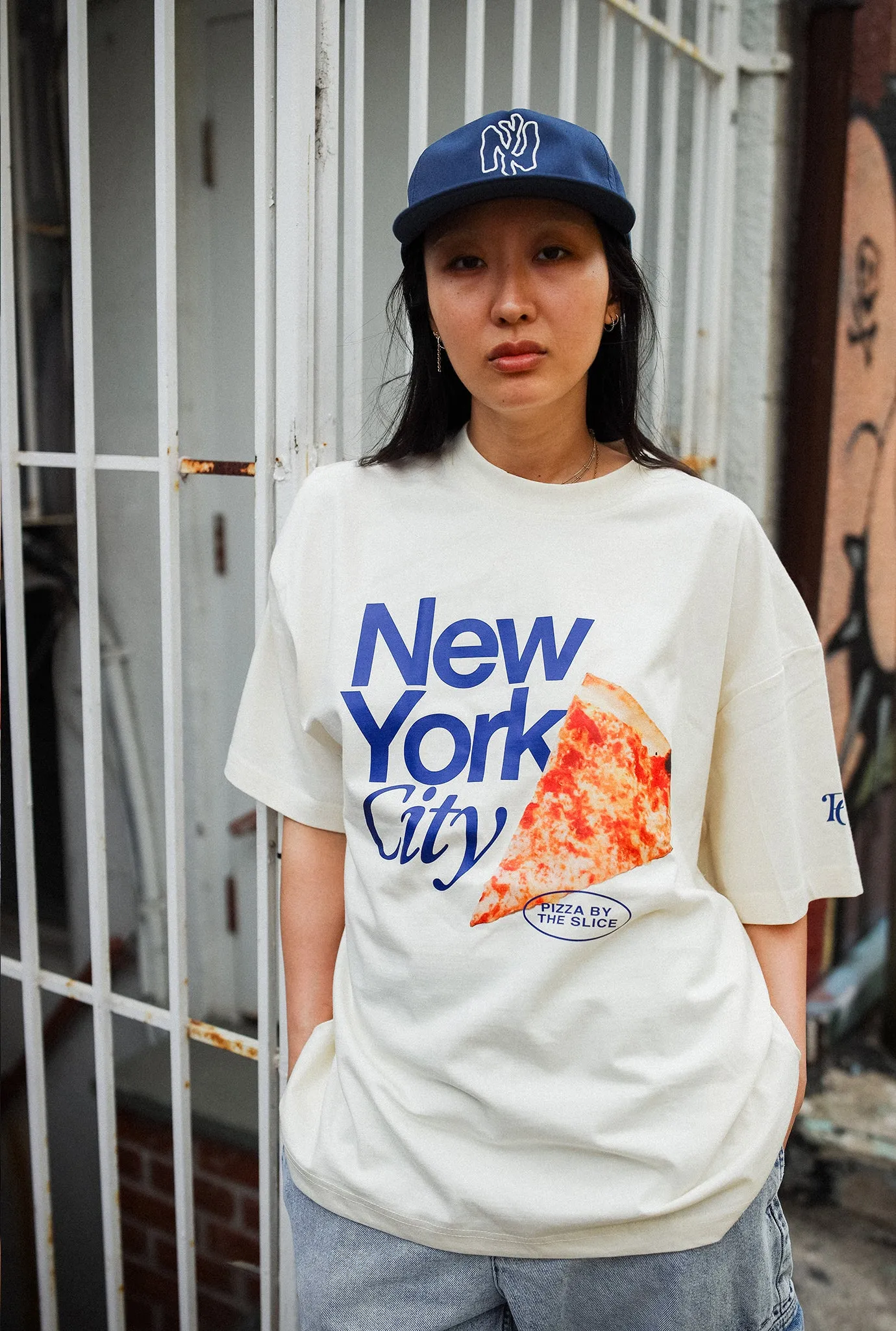New York City Food Scene Heavyweight T-Shirt - Ivory sold by Peace-Collective product image thumbnail 3