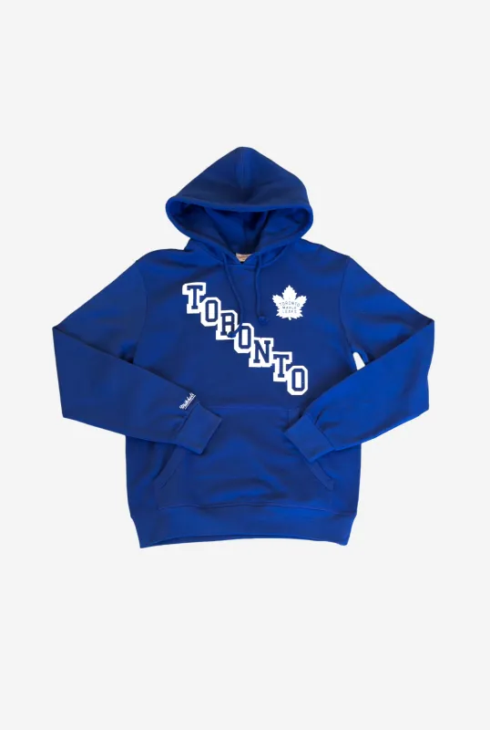 Toronto Maple Leafs Stacked Hoodie - Blue sold by Peace-Collective
