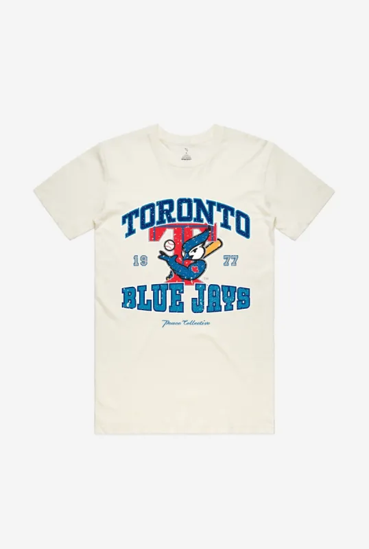 Toronto Blue Jays Vintage Washed T Shirt - Ivory sold by Peace-Collective