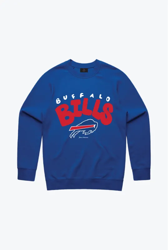 Buffalo Bills Heavyweight Crewneck - Royal sold by Peace-Collective
