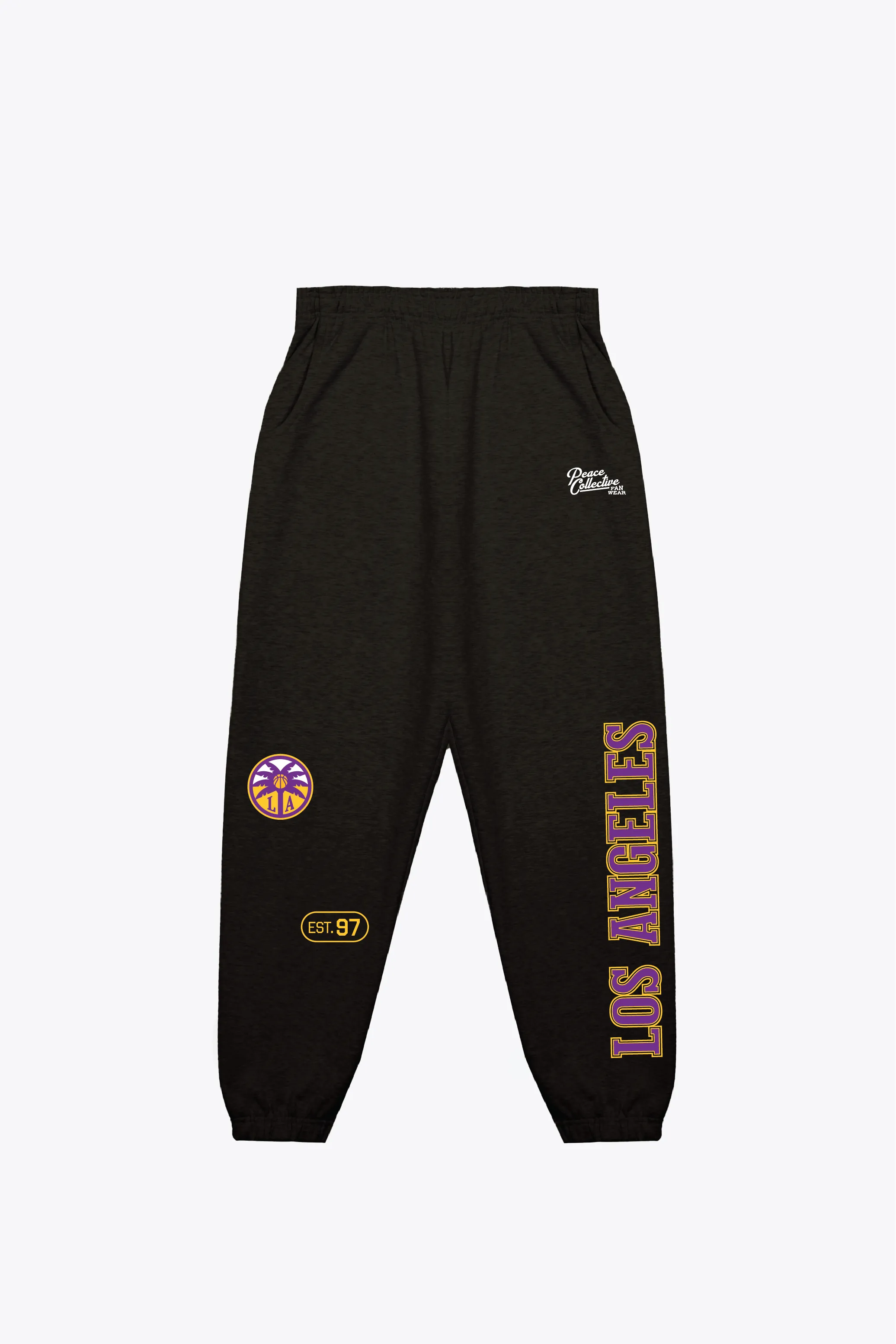 Los Angeles Sparks Heavyweight Jogger - Black sold by Peace-Collective
