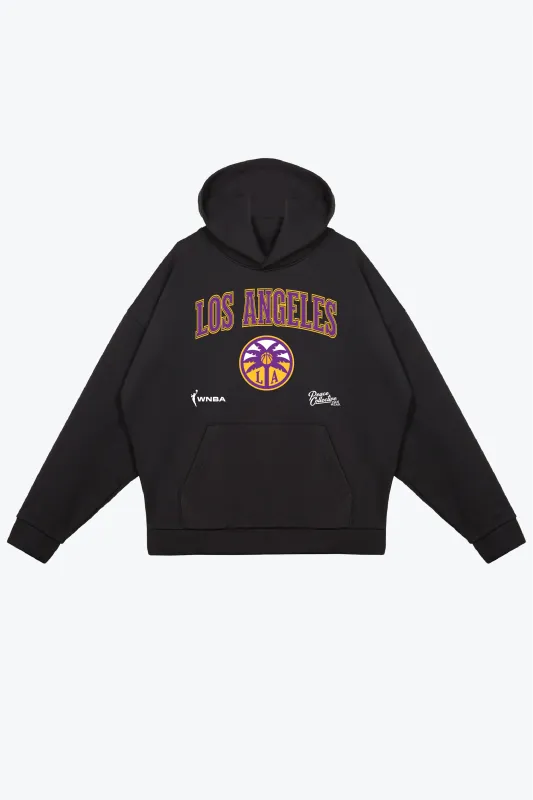 Los Angeles Sparks Heavyweight Hoodie - Black made by Peace-Collective