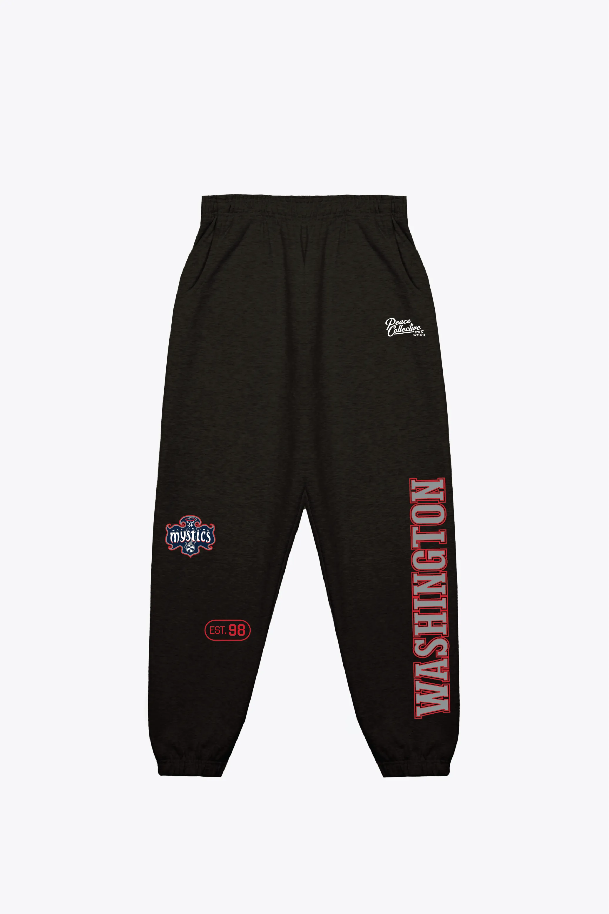 Washington Mystics Heavyweight Jogger - Black sold by Peace-Collective
