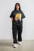 Indiana Fever Cropped Heavyweight T-Shirt - Off Black sold by Peace-Collective