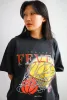 Indiana Fever Cropped Heavyweight T-Shirt - Off Black sold by Peace-Collective