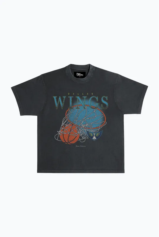 Dallas Wings Heavyweight T-Shirt - Off Black sold by Peace-Collective