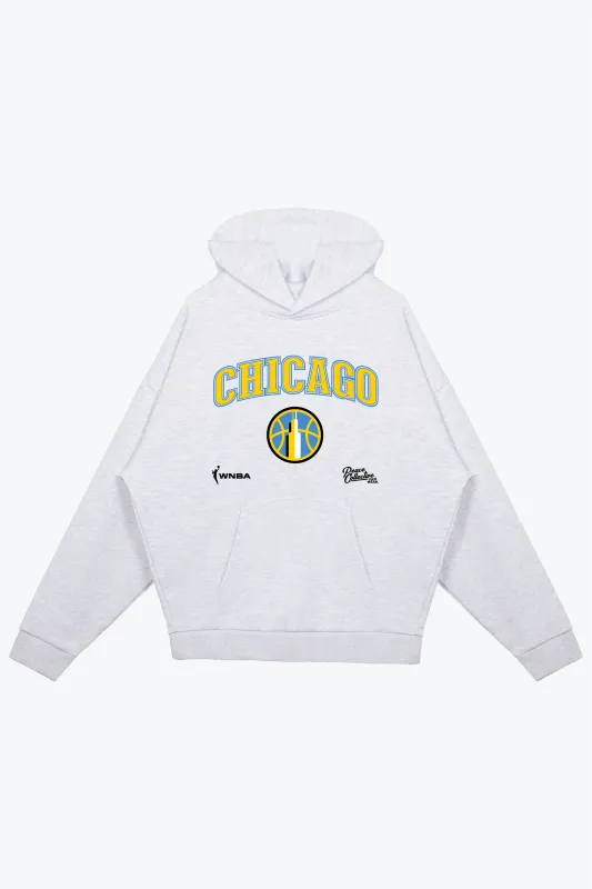 Chicago Sky Heavyweight Hoodie - Ash sold by Peace-Collective