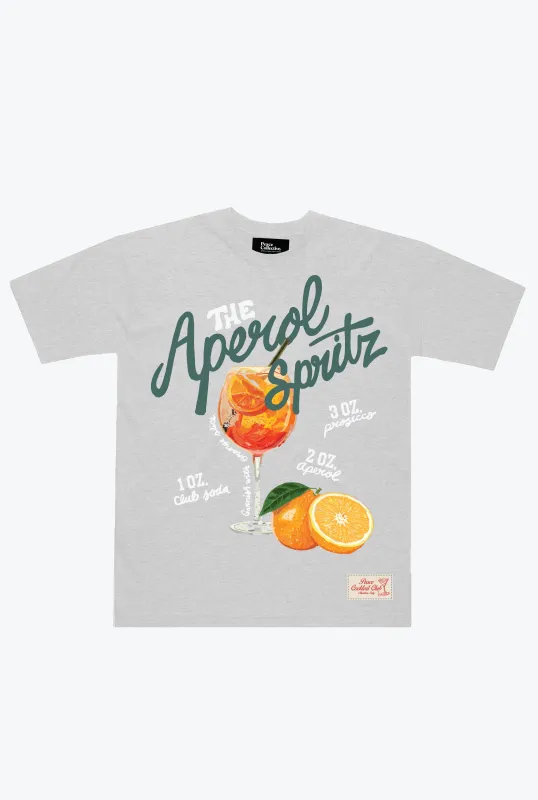 Aperol Spritz Club Heavyweight T-Shirt - Ash sold by Peace-Collective