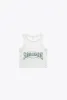 NSL Women's Cropped Tank - White sold by Peace-Collective