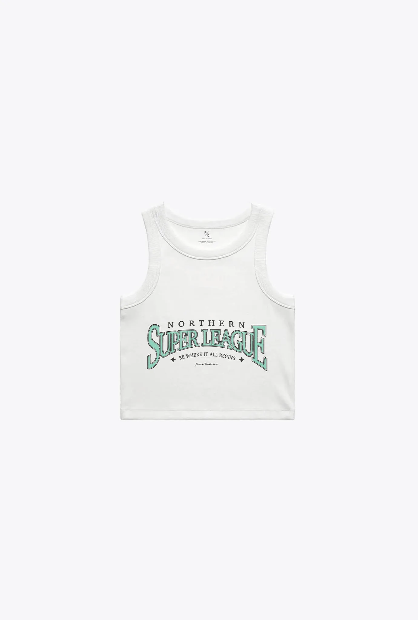 NSL Women's Cropped Tank - White sold by Peace-Collective