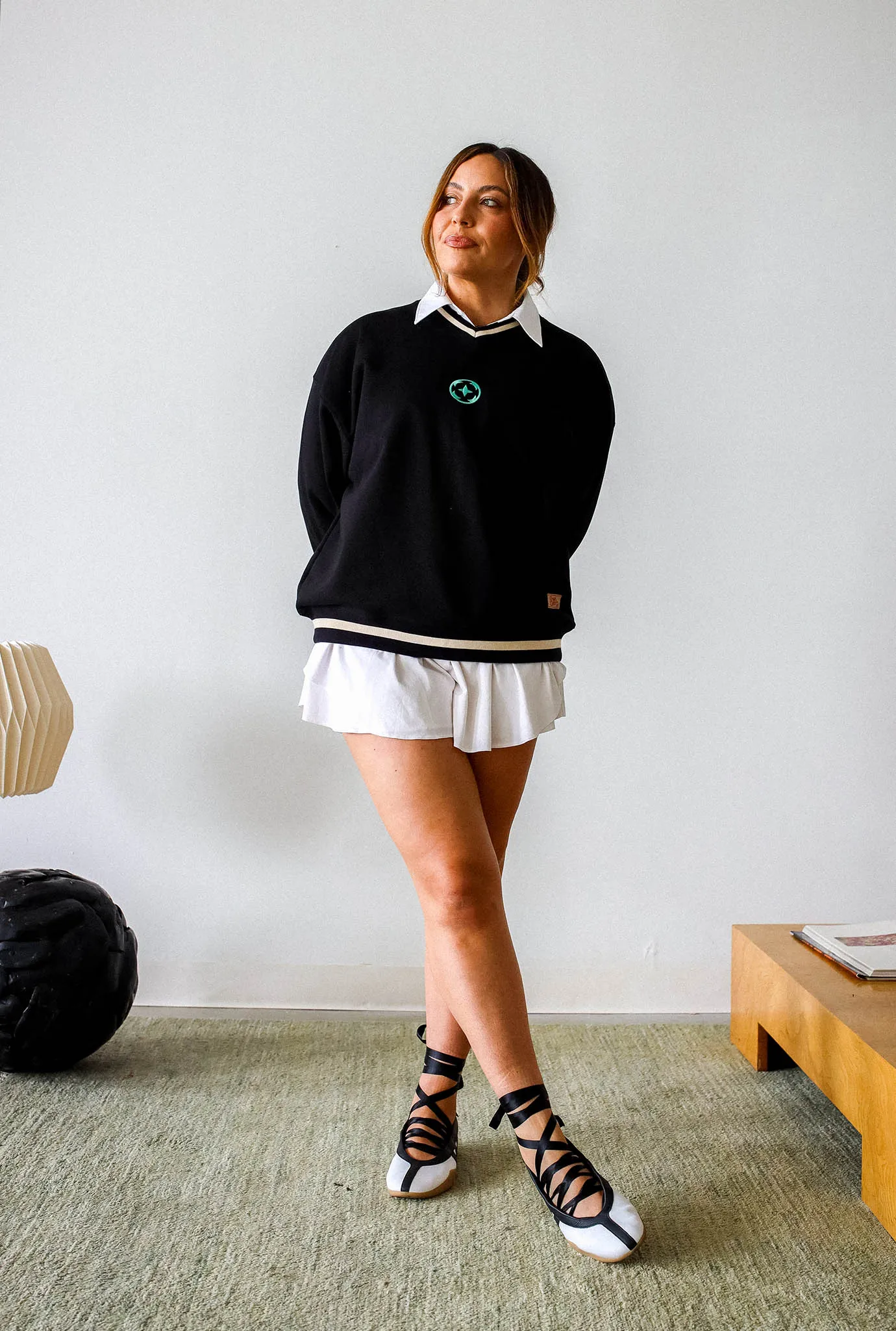 NSL Ribbed Heavyweight Crewneck - Black sold by Peace-Collective product image thumbnail 2