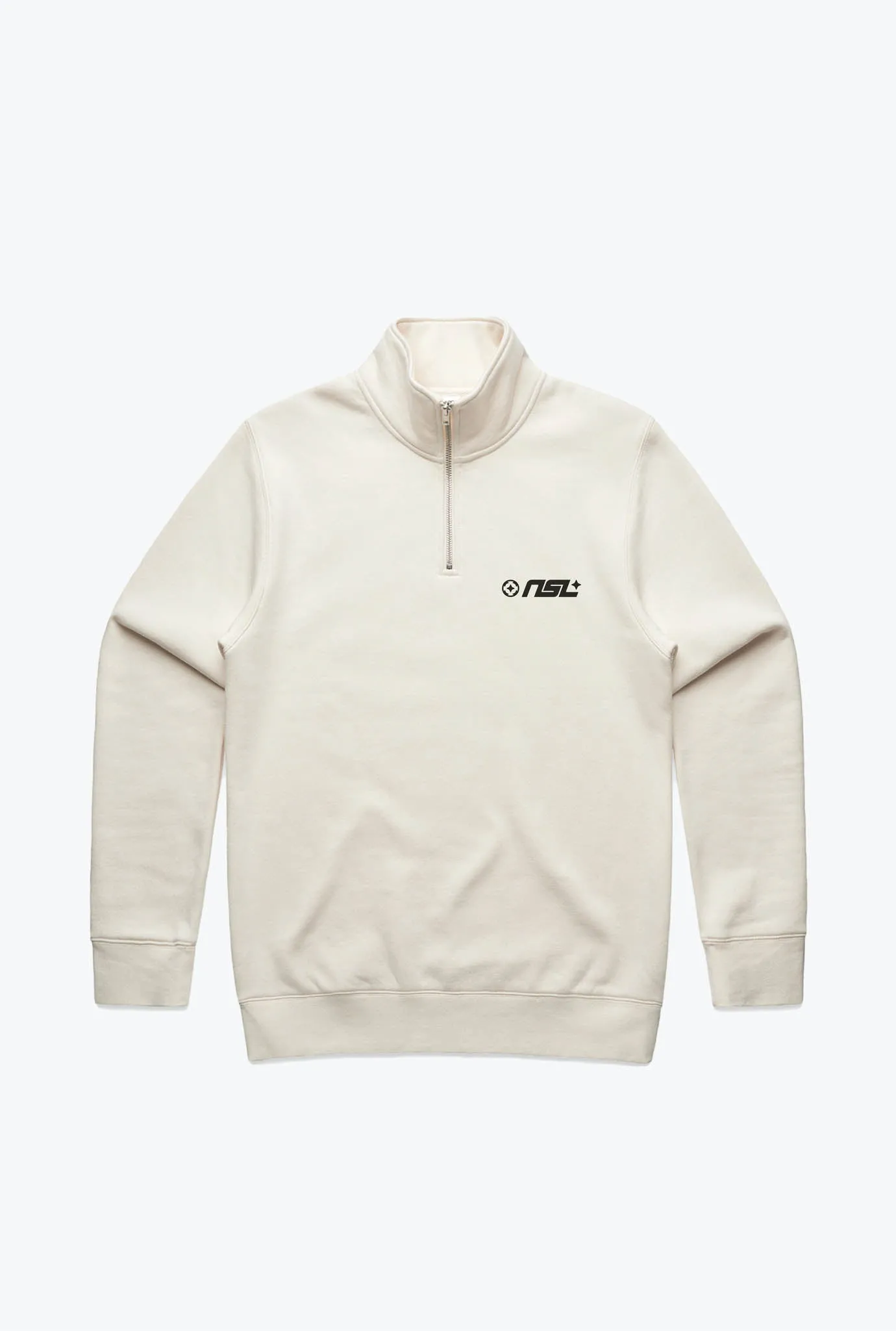 NSL Quarter Zip - Ivory sold by Peace-Collective