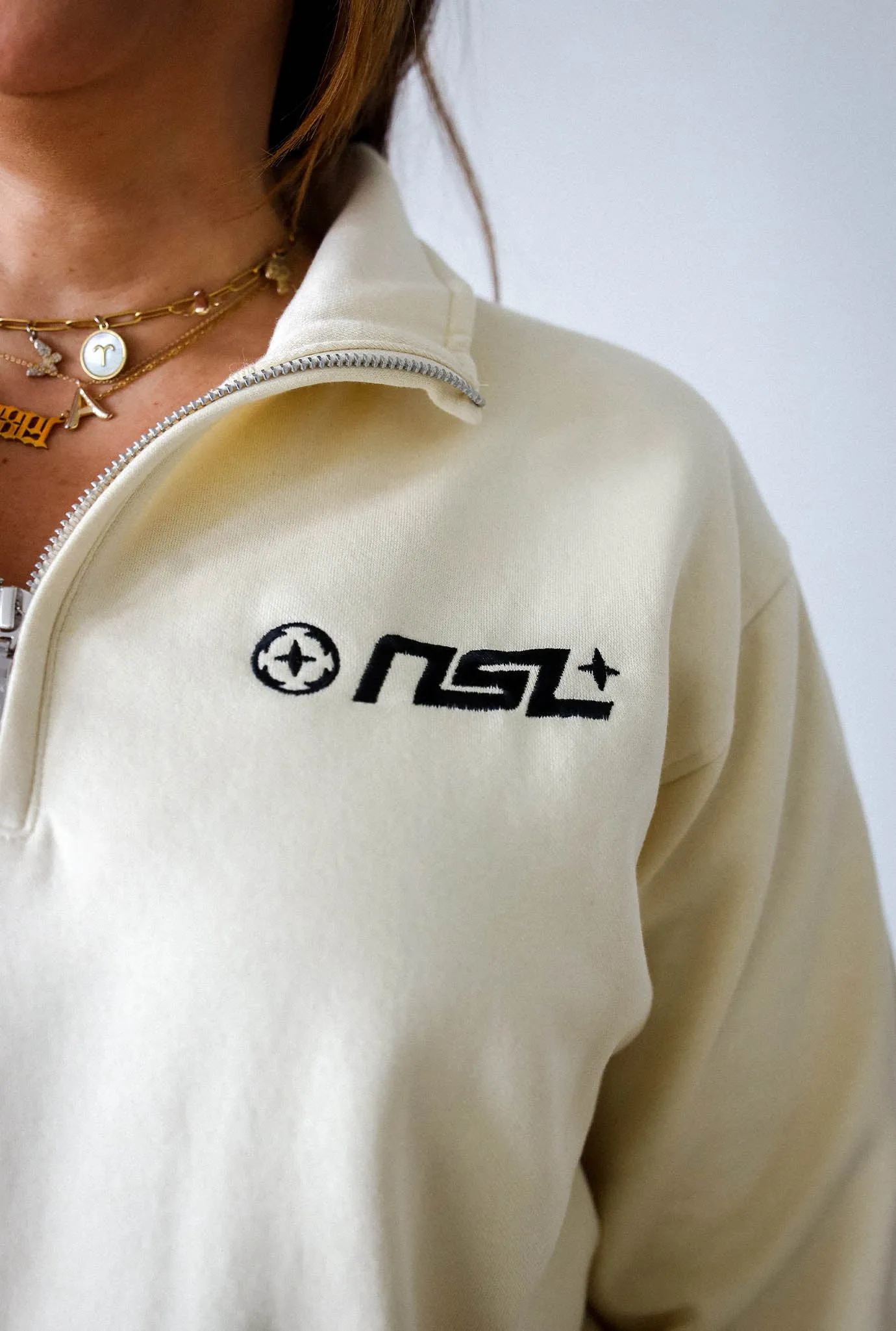 NSL Quarter Zip - Ivory sold by Peace-Collective product image thumbnail 4