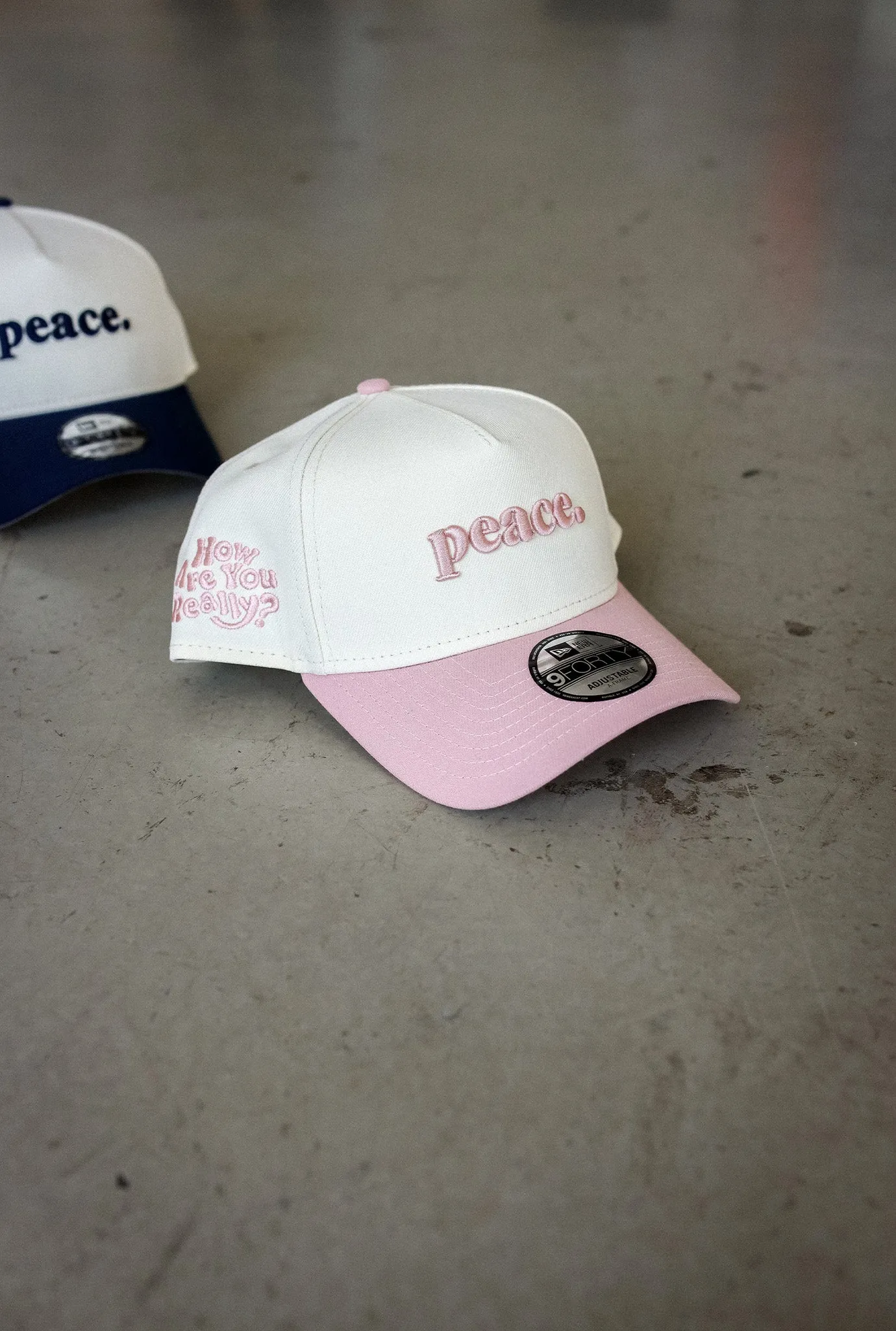 Peace How Are You Really 9FORTY Adjustable Cap - Dusty Pink sold by Peace-Collective