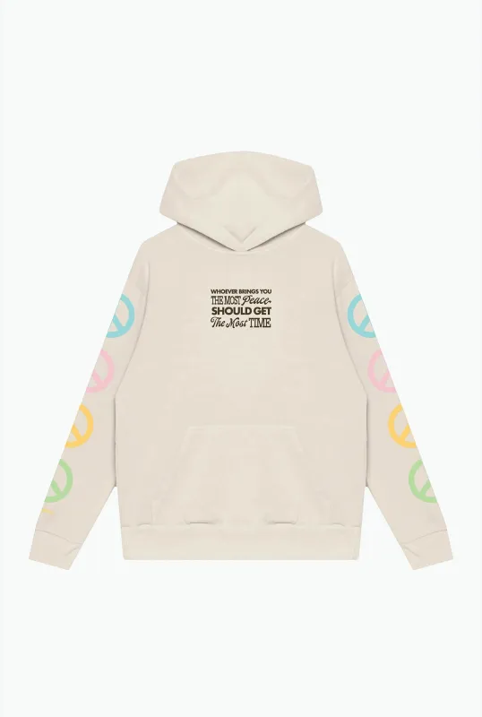 Bring Peace Heavyweight Hoodie - Ivory sold by Peace-Collective