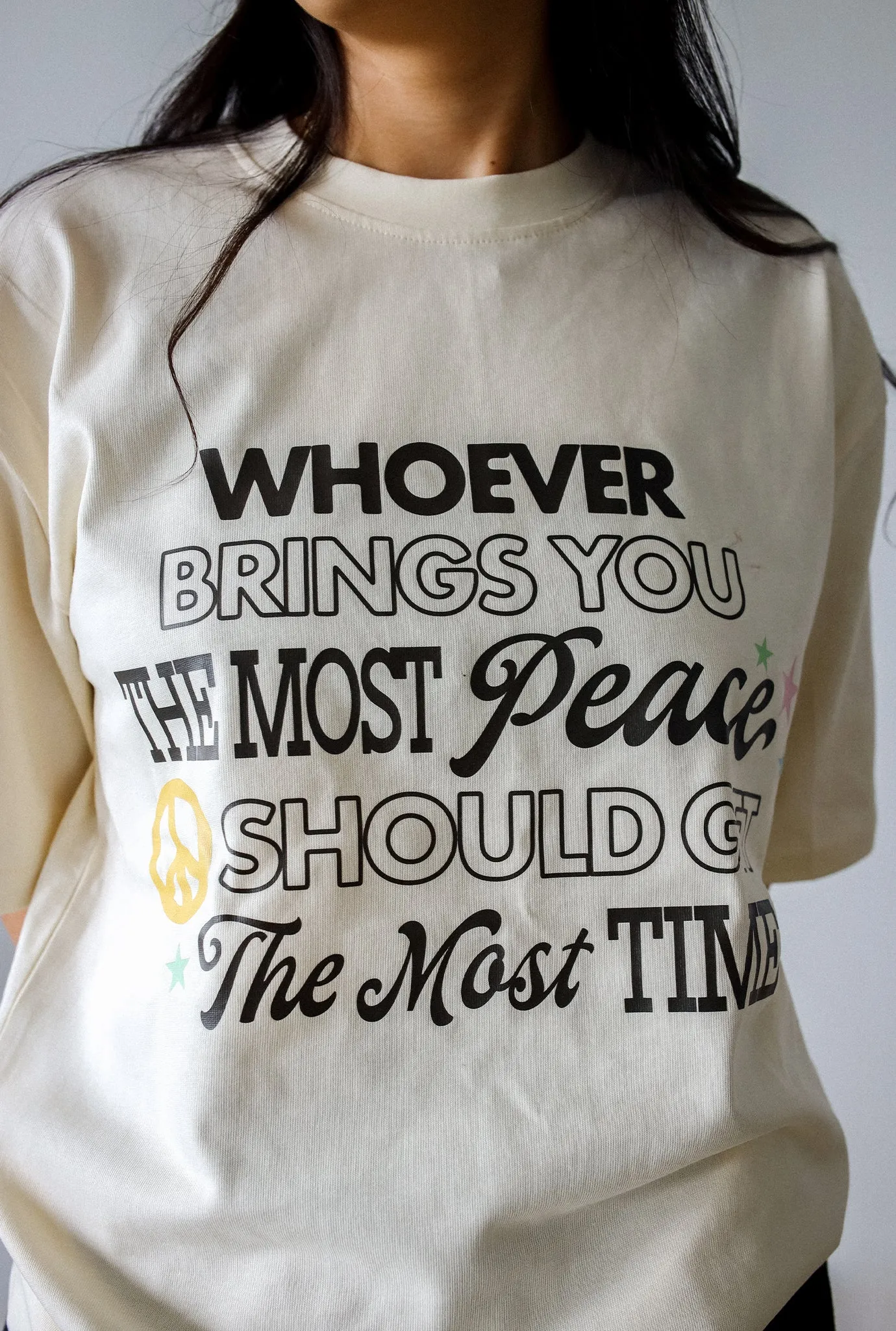 Bring Peace Heavyweight T-Shirt - Ivory sold by Peace-Collective product image thumbnail 2