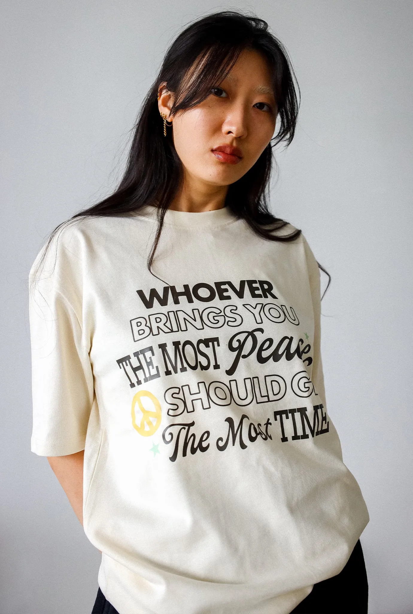 Bring Peace Heavyweight T-Shirt - Ivory sold by Peace-Collective product image thumbnail 3