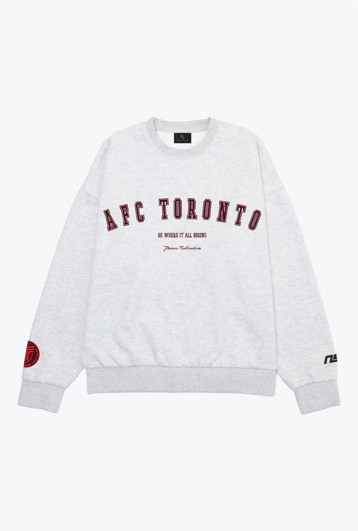 AFC Toronto Heavyweight Crewneck - Ash sold by Peace-Collective