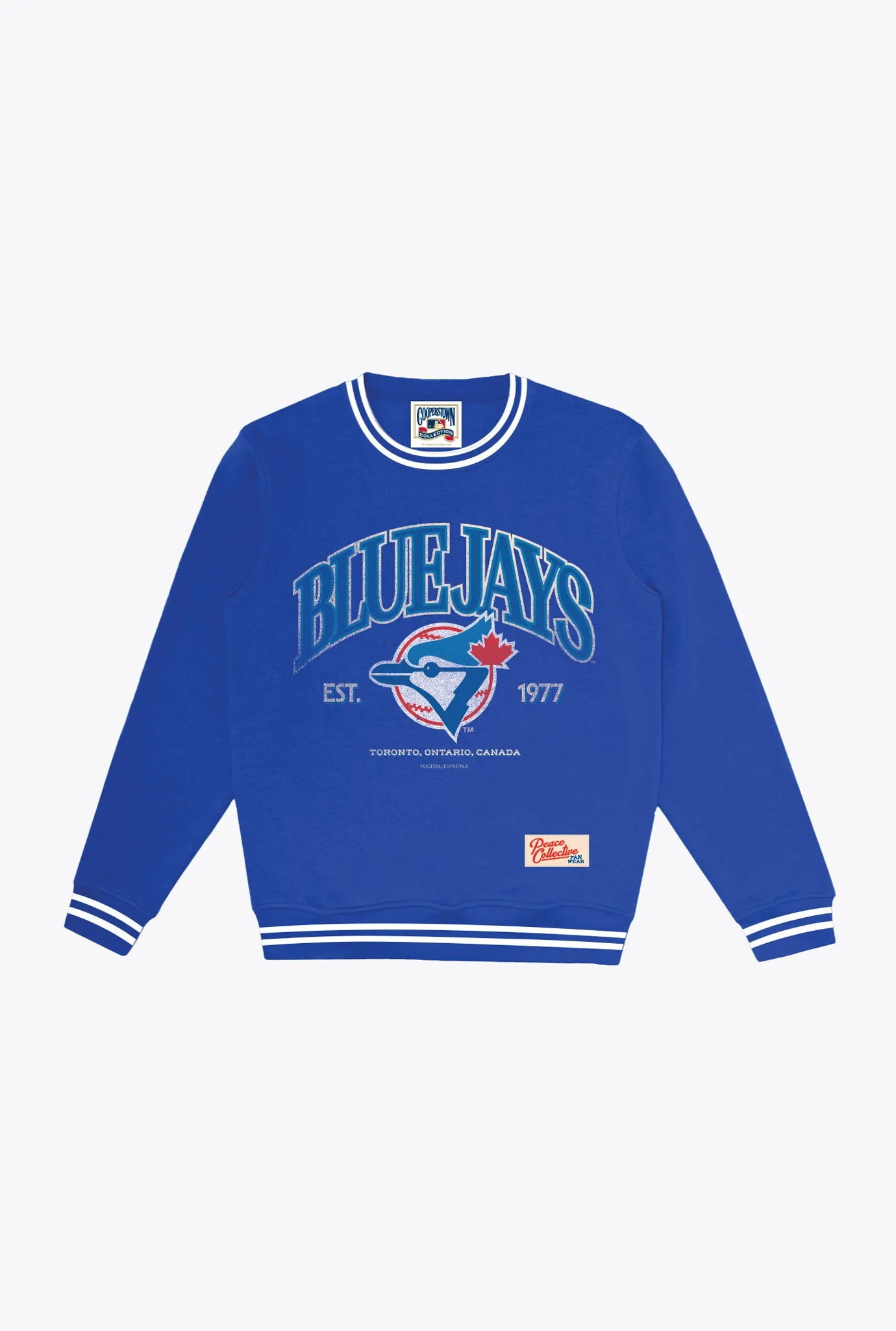 Toronto Blue Jays '92/93 Champions Heavyweight Crewneck - Royal sold by Peace-Collective