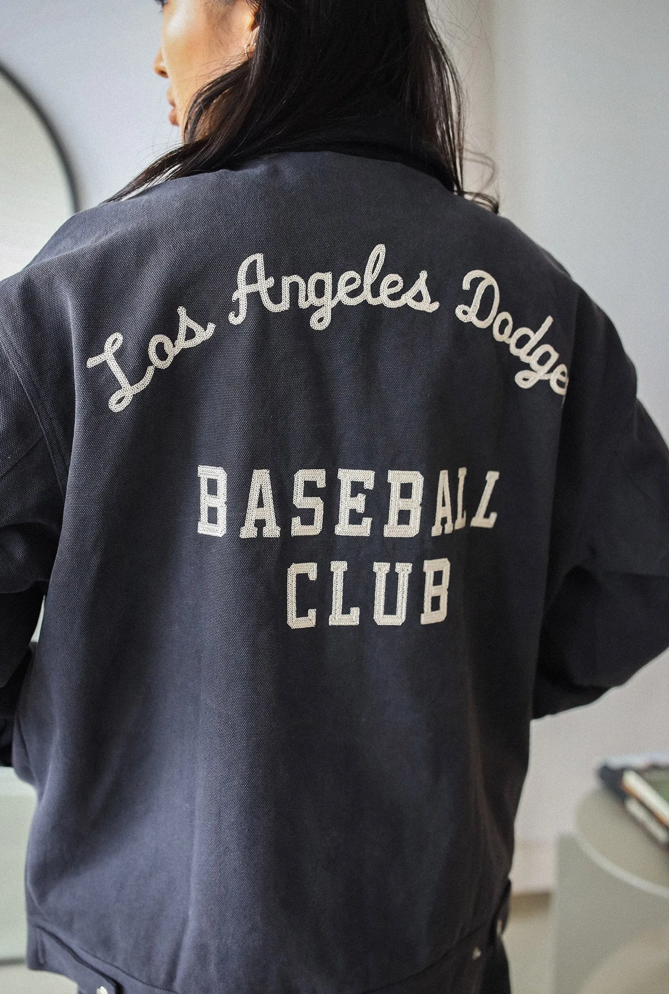 Los Angeles Dodgers Vintage Work Jacket - Black sold by Peace-Collective product image thumbnail 5