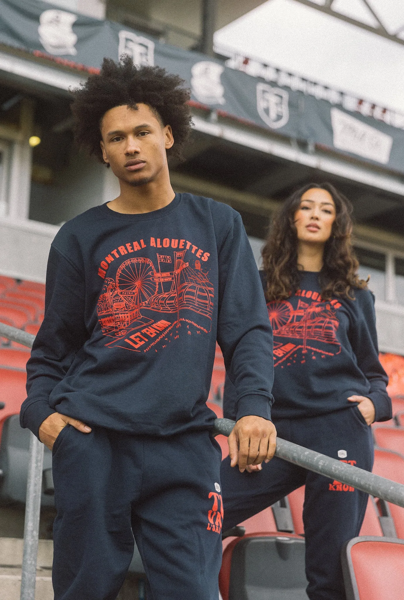 Montreal Alouettes Let 'em Know Crewneck - Navy sold by Peace-Collective product image thumbnail 4