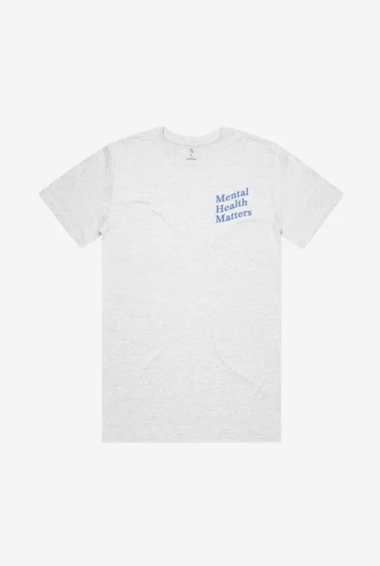 Mental Health Matters T-Shirt - Ash sold by Peace-Collective