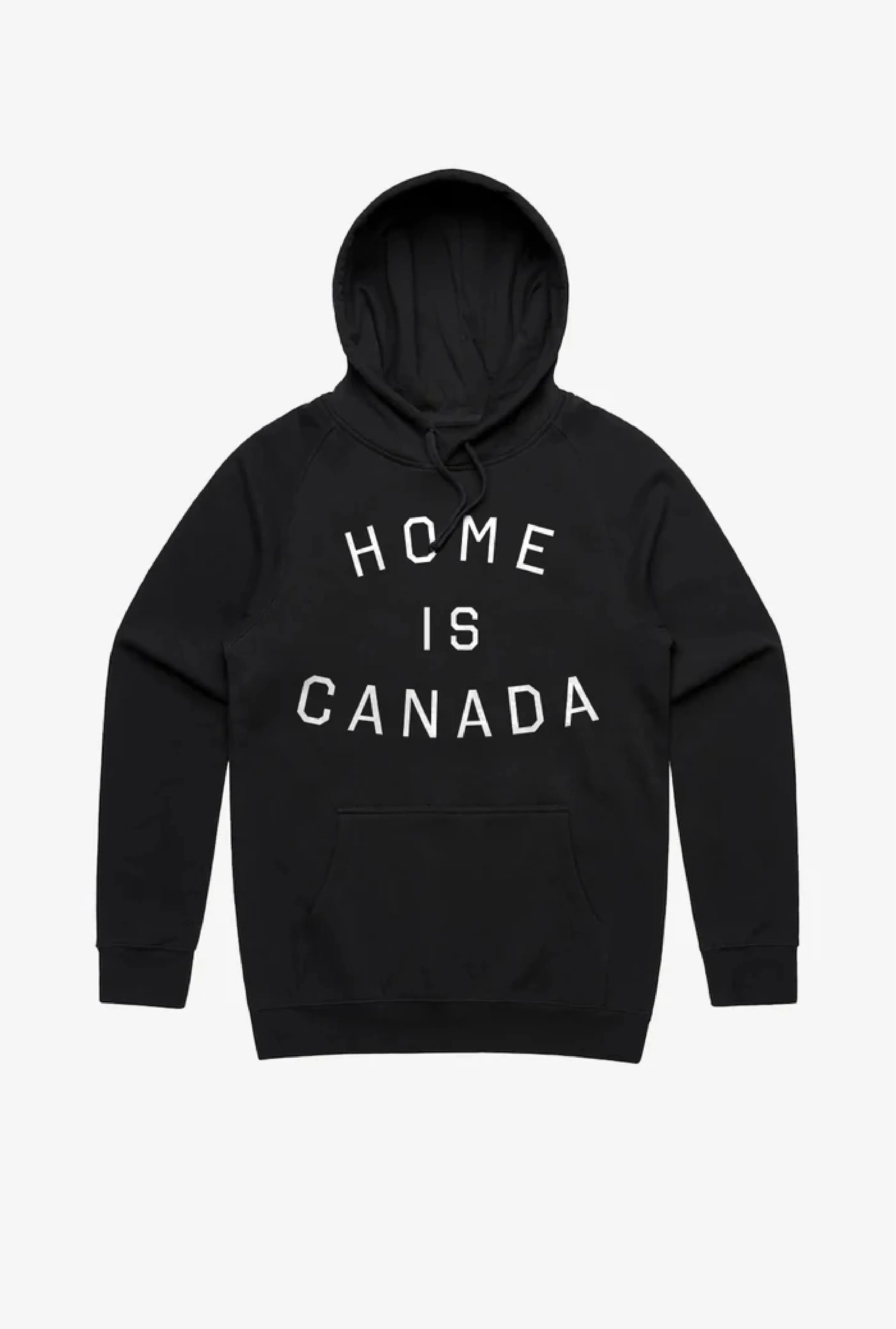 Elbows Up Home is Canada Hoodie - Black sold by Peace-Collective