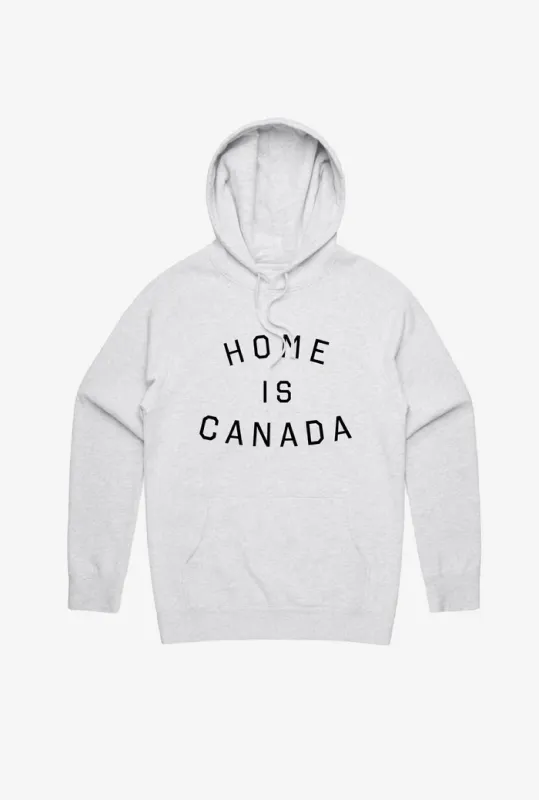 Elbows Up Home is Canada Hoodie - Ash sold by Peace-Collective