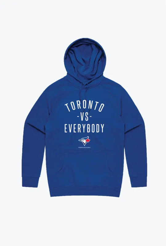 Blue Jays™ Collection Toronto -vs- Everybody® Hoodie - Royal sold by Peace-Collective