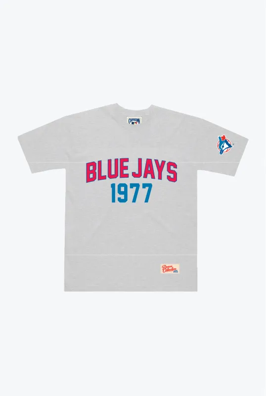 Toronto Blue Jays 1977 Heavyweight T-Shirt - Grey sold by Peace-Collective