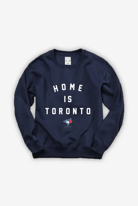 Blue Jays™ Collection Home is Toronto Crewneck - Navy sold by Peace-Collective