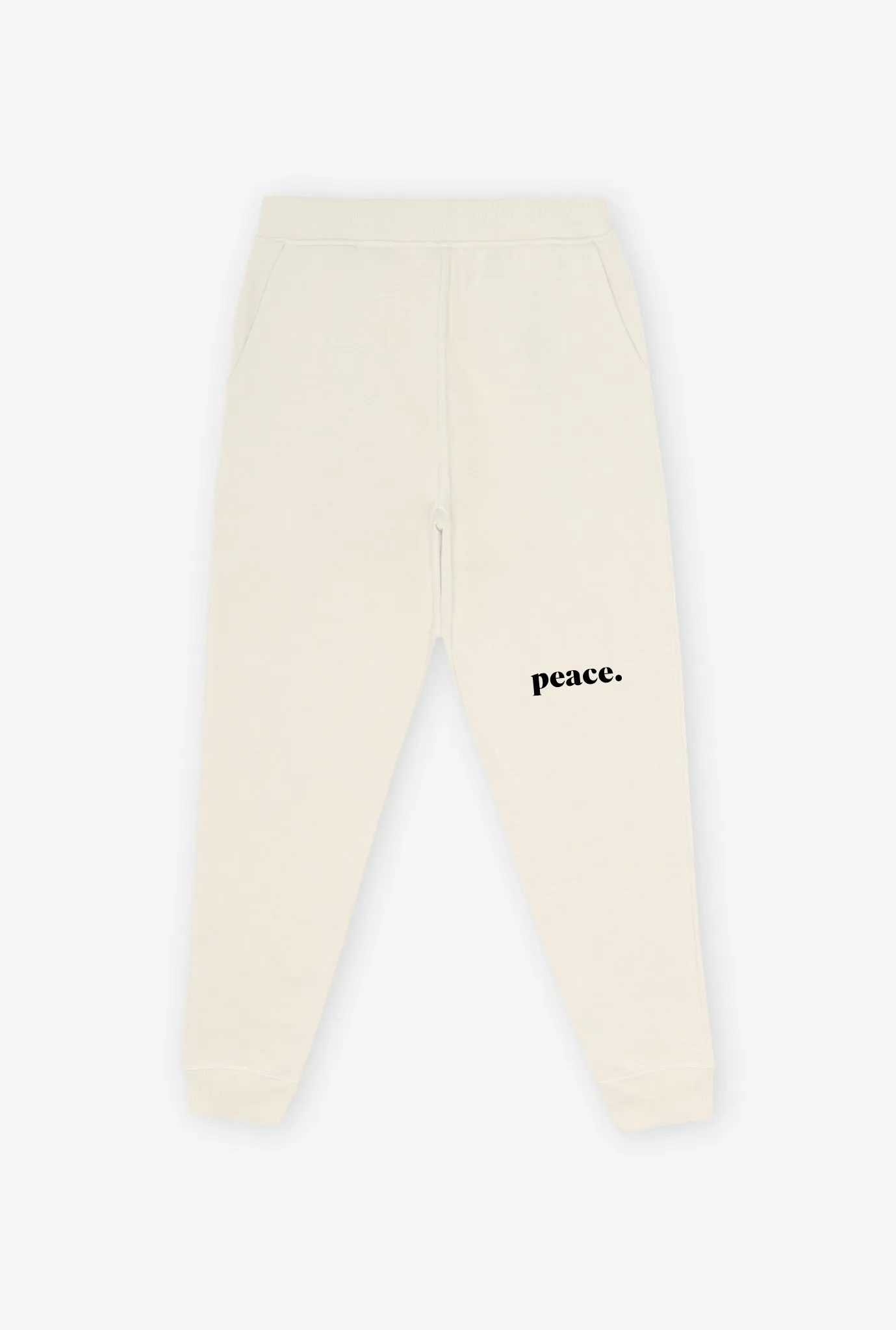 Peace Essentials Jogger - Ivory sold by Peace-Collective