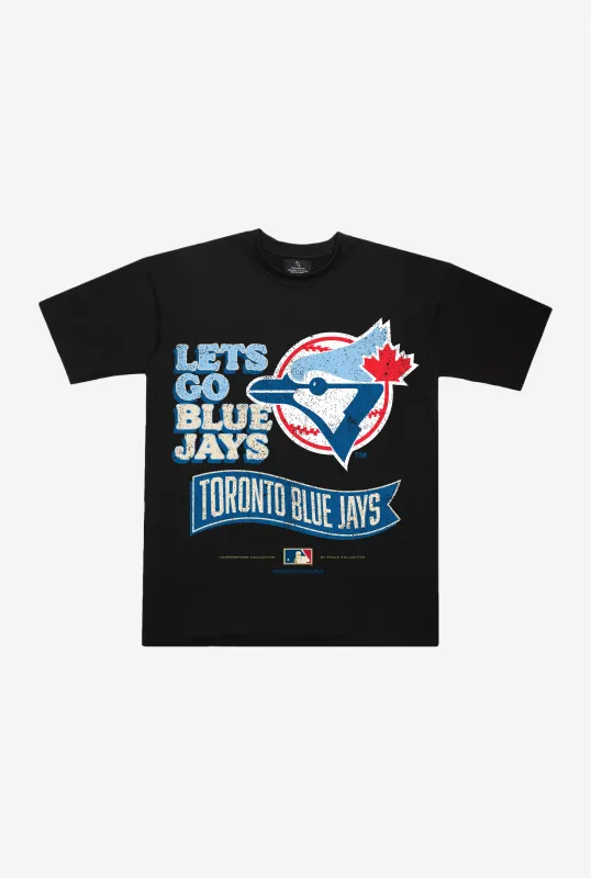 Toronto Blue Jays Slogan Cooperstown Collection Premium T-Shirt - Black sold by Peace-Collective