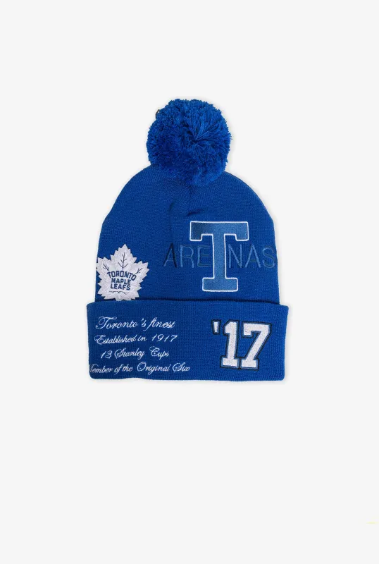 Toronto Maple Leafs Graduation Knit Beanie sold by Peace-Collective