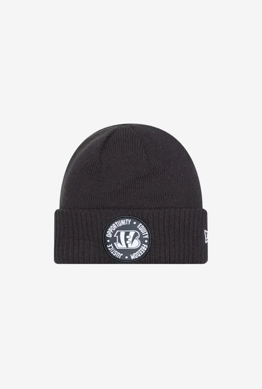 Cincinnati Bengals Social Justice Knit Beanie sold by Peace-Collective