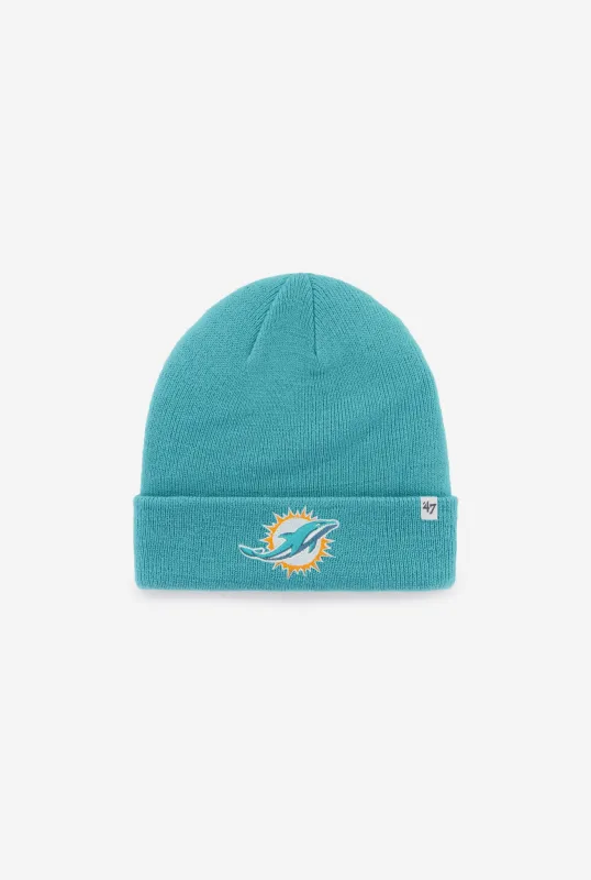 Miami Dolphins Raised Cuff Knit Hat sold by Peace-Collective