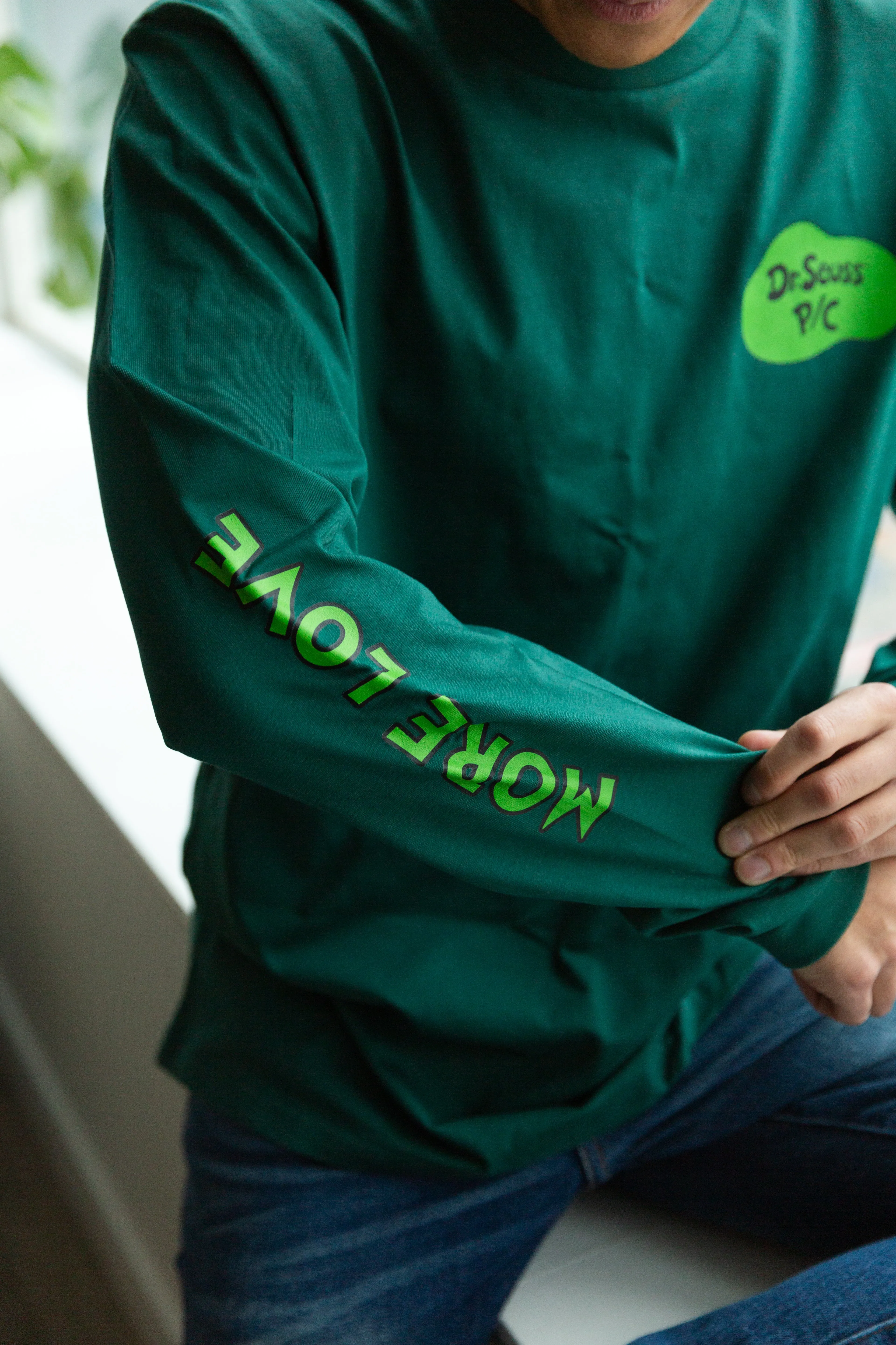 The Lorax All Over Long Sleeve - Forest Green sold by Peace-Collective product image thumbnail 4