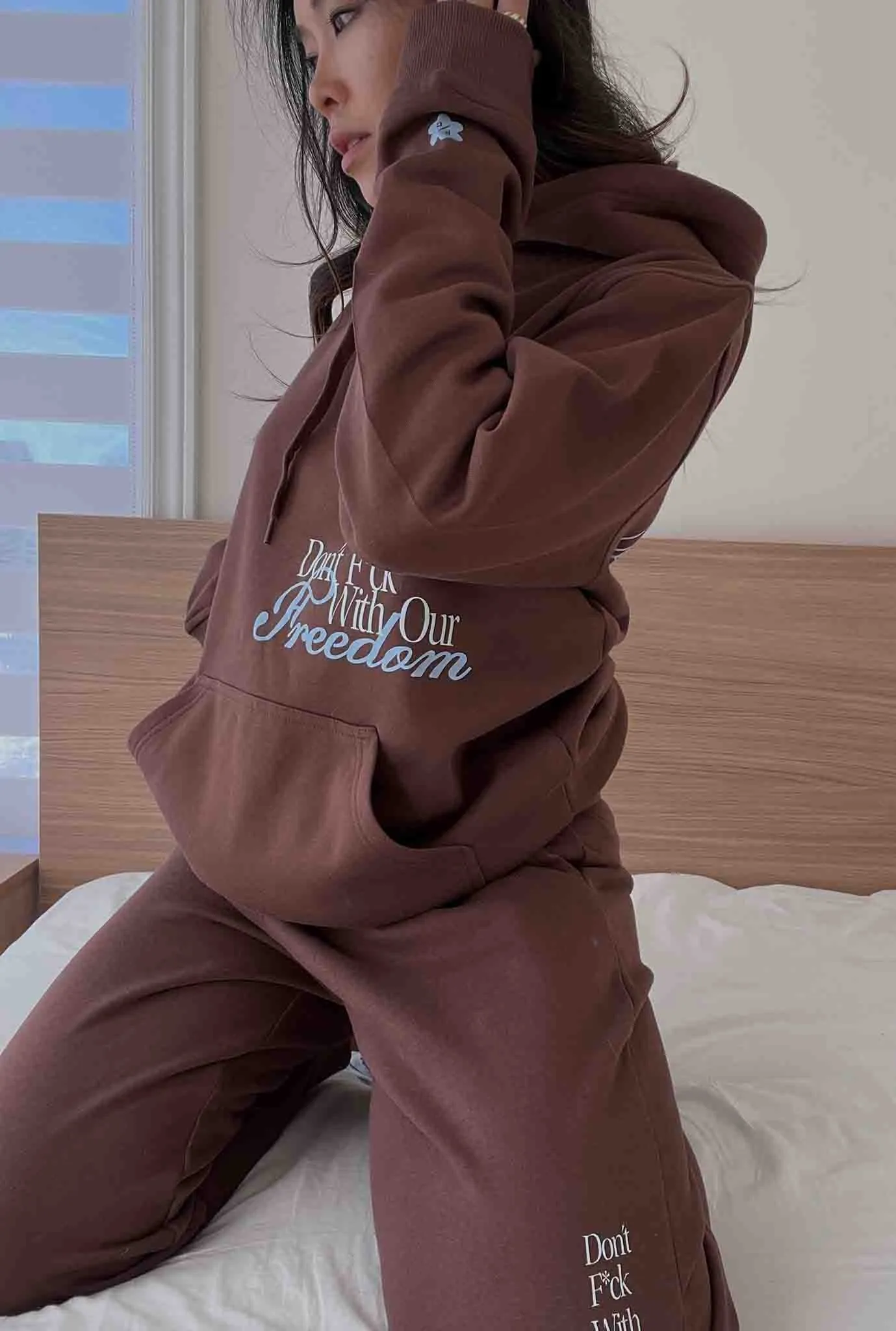 Don't F*ck With Our Freedom Hoodie - Espresso sold by Peace-Collective product image thumbnail 4