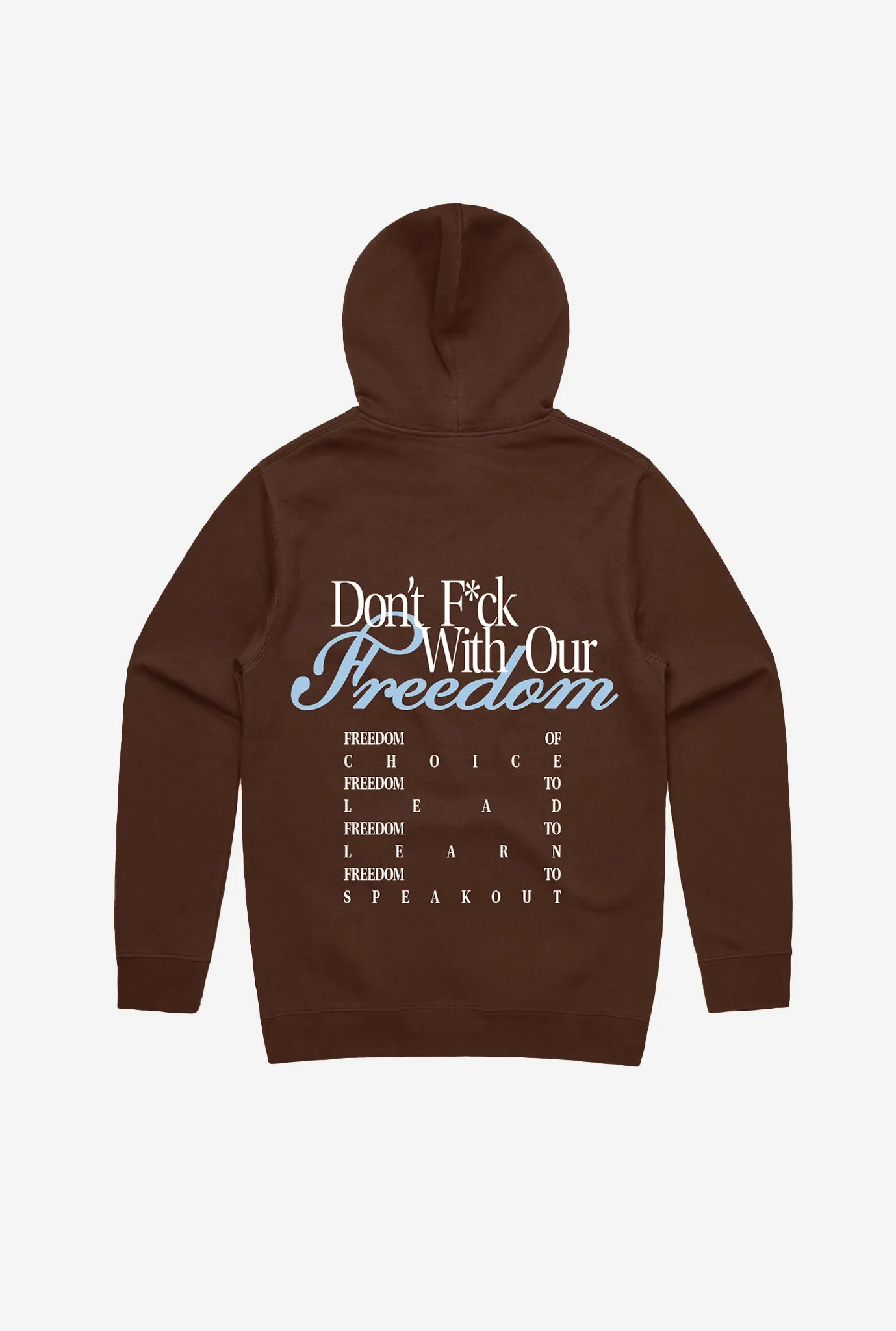 Don't F*ck With Our Freedom Hoodie - Espresso sold by Peace-Collective product image thumbnail 2