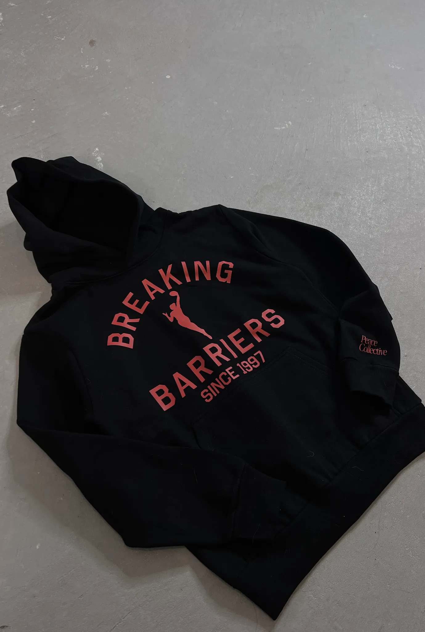 Breaking Barriers Heavyweight Hoodie - Black sold by Peace-Collective product image thumbnail 4